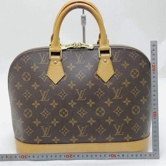 Louis Vuitton LV Hand Bag Alma Brown Monogram